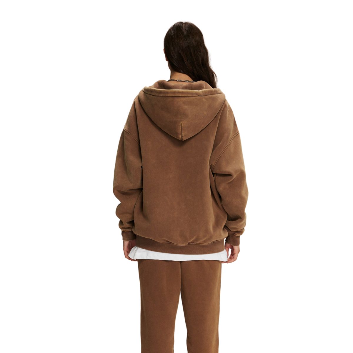 Women's Washed Double Slider Zip Hoodie-INNBLAC Fashion Apparel