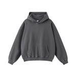 Washed Faded French Terry Hoodie-INNBLAC Fashion Apparel