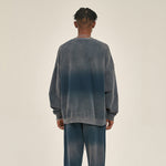 Washed French Terry Kangaroo Pocket Sweatshirt-INNBLAC Fashion Apparel