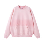Washed French Terry Kangaroo Pocket Sweatshirt-INNBLAC Fashion Apparel