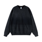 Washed French Terry Kangaroo Pocket Sweatshirt-INNBLAC Fashion Apparel