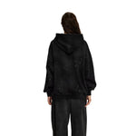 Women's Acid Wash Faded Ripped Hoodie-INNBLAC Fashion Apparel