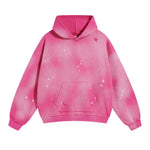 Women's Acid Wash Faded Ripped Hoodie-INNBLAC Fashion Apparel