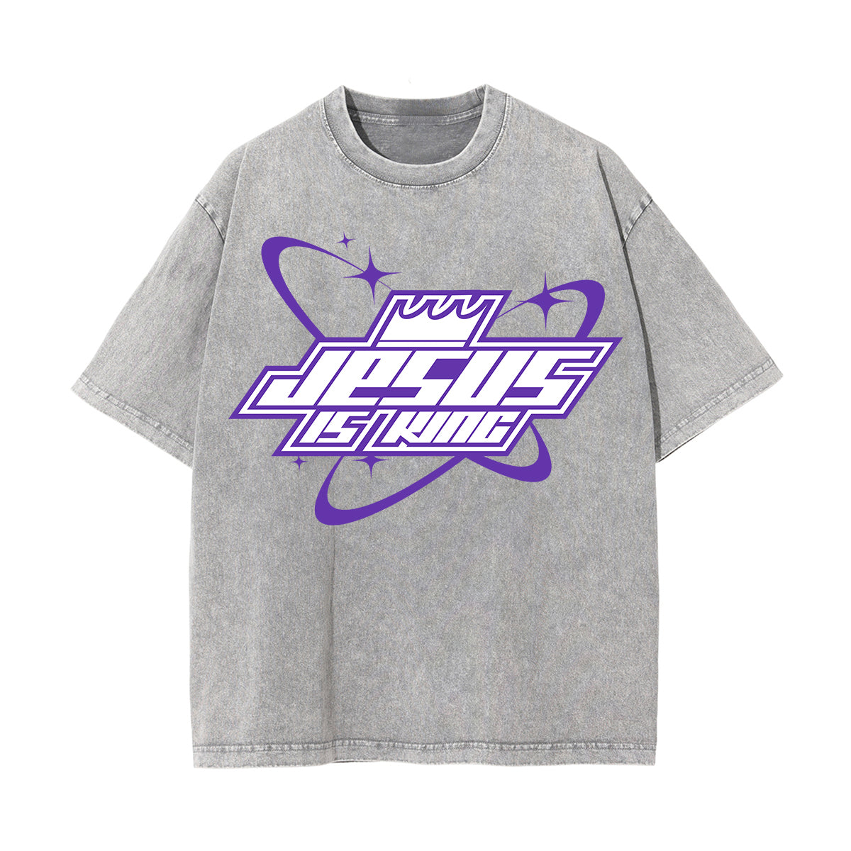 Jesus Is King Christian Y2K Graphic Tee-INNBLAC Fashion Apparel