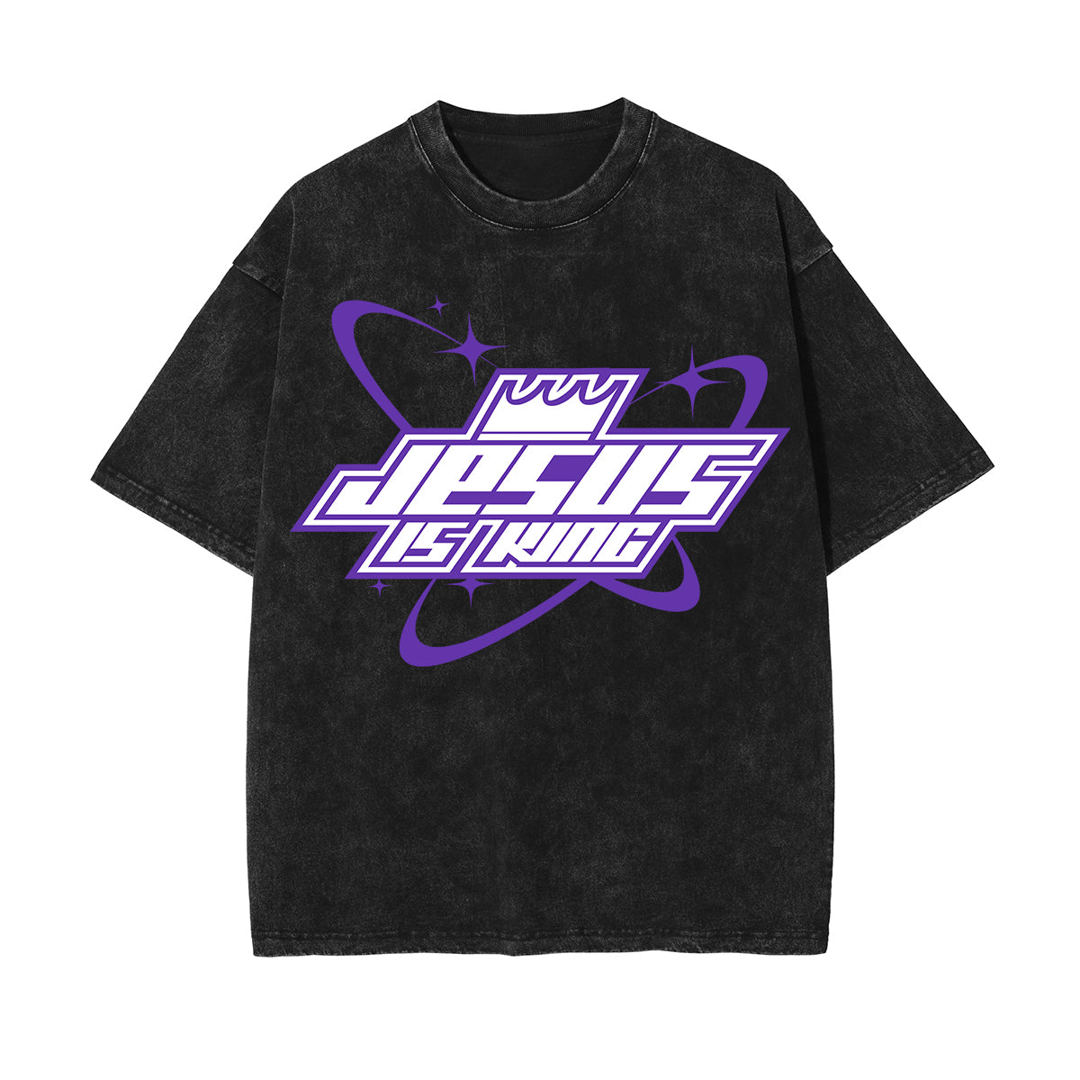 Jesus Is King Christian Y2K Graphic Tee-INNBLAC Fashion Apparel