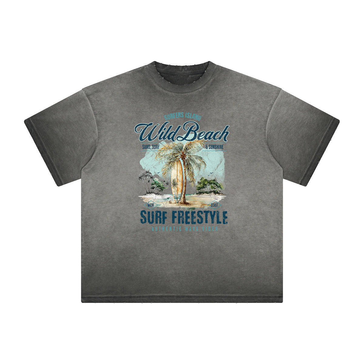 Heavyweight Summer Vacation Pattern Tee