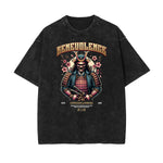 Washed Faded Blossom Pattern Tee