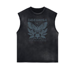 Frayed Edge Blossom Graphic Muscle Tank