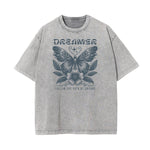 Washed Cotton Blossom Pattern Tee