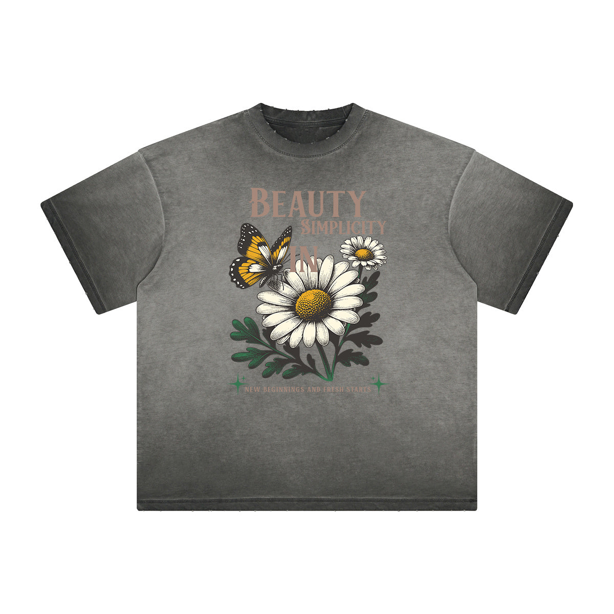Thick Faded Blossom Graphic Tee