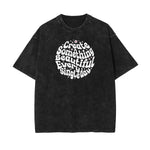 Washed Faded Blossom Pattern Tee