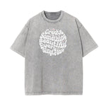 Washed Cotton Blossom Pattern Tee