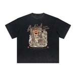 Abstract Artistic Thick Faded Pattern Tee