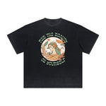 Abstract Artistic Thick Faded Pattern Tee