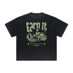 Abstract Artistic Thick Faded Pattern Tee