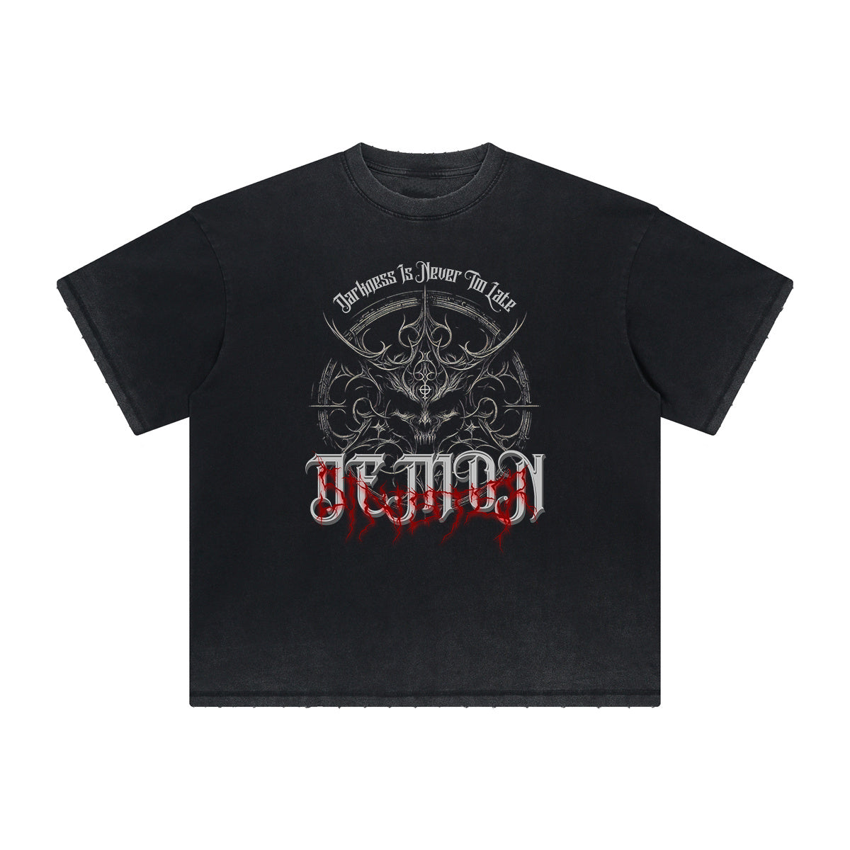 Abstract Artistic Thick Faded Pattern Tee