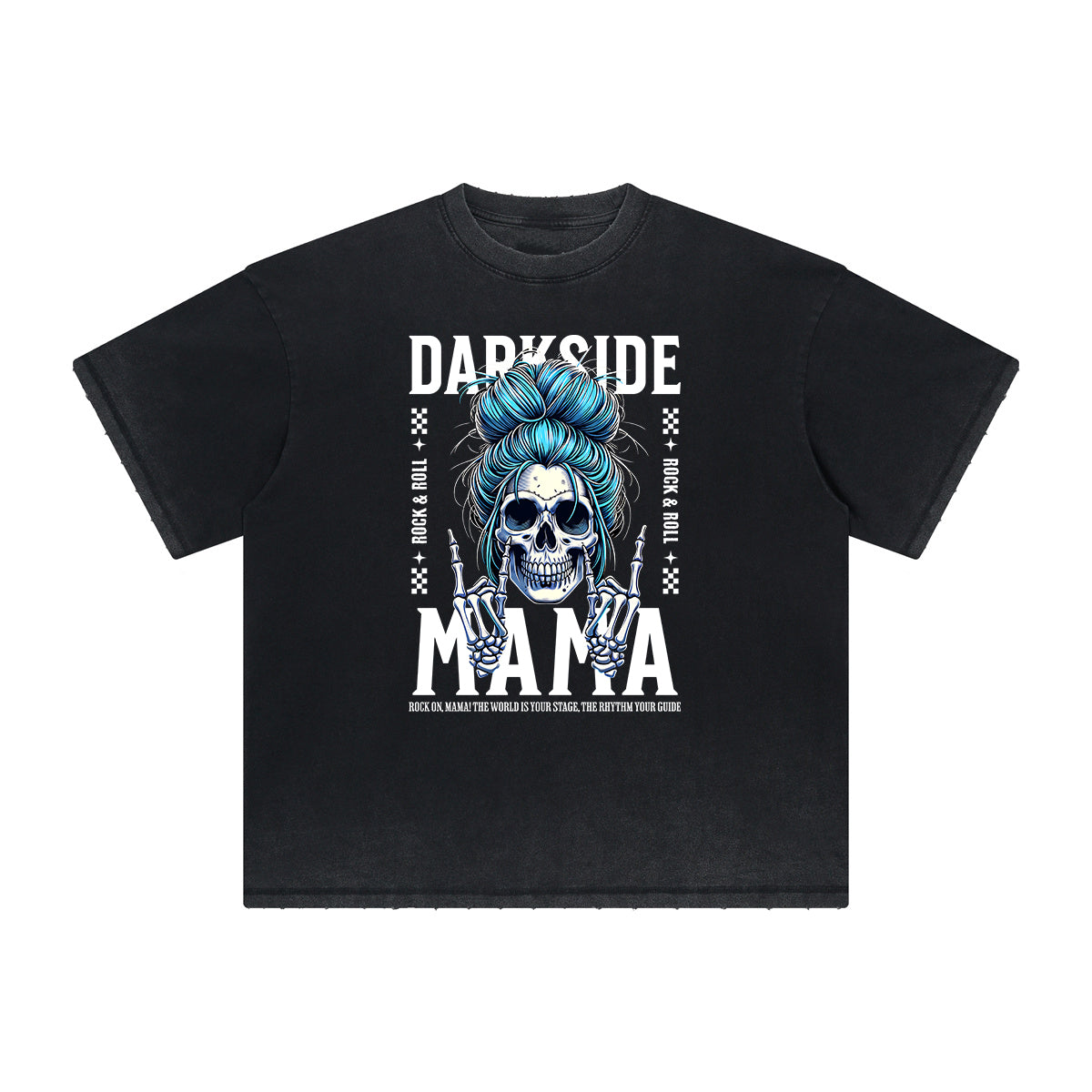 Abstract Artistic Thick Faded Pattern Tee