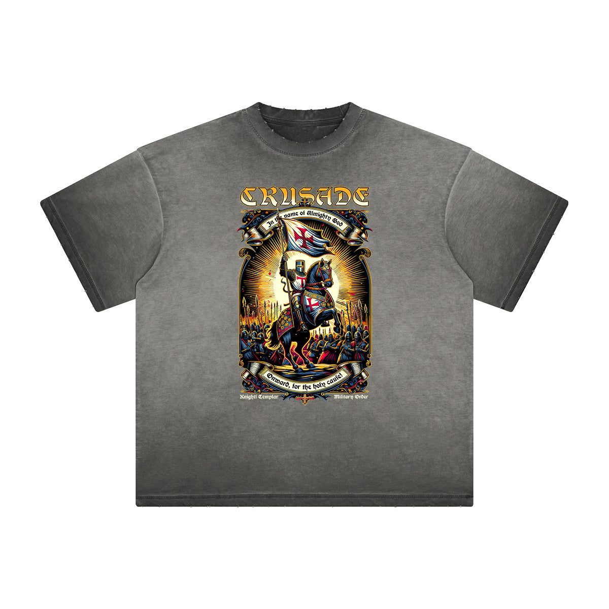 Abstract Artistic Vintage Frayed Graphic Tee