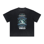 Abstract Artistic Thick Faded Pattern Tee