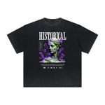 Abstract Artistic Thick Faded Pattern Tee