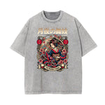 Stone Wash Japanese Ukiyo Pattern Tee