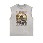 Frayed Edge Japanese Ukiyo Graphic Tank