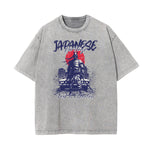 Stone Wash Japanese Ukiyo Pattern Tee