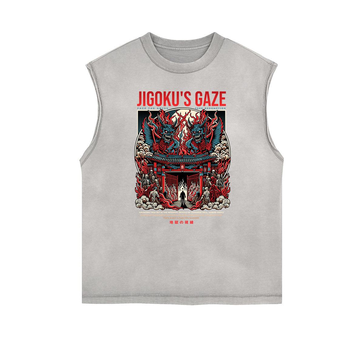 Frayed Edge Japanese Ukiyo Graphic Tank