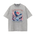 Stone Wash Japanese Ukiyo Pattern Tee