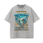 Stone Wash Japanese Ukiyo Pattern Tee