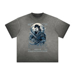 Distressed Faded Japanese Ukiyo Graphic Tee
