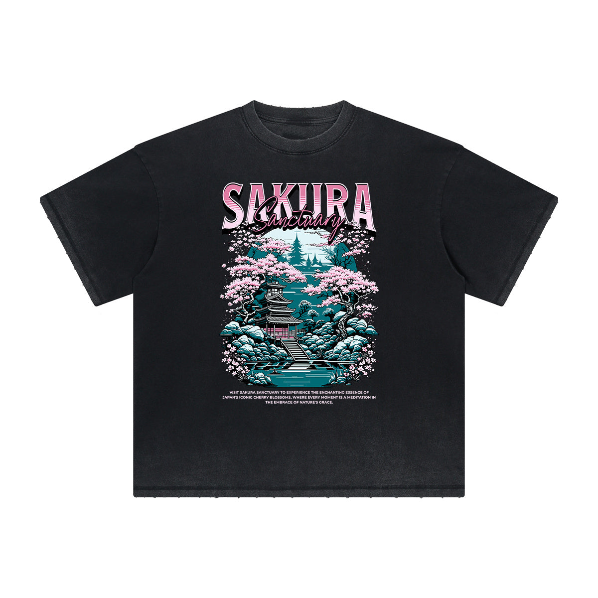 Heavyweight Japanese Ukiyo Pattern Tee