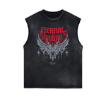 Gothic Style Graphic Muscle Tank