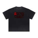 Vintage Frayed Gothic Style Pattern Tee