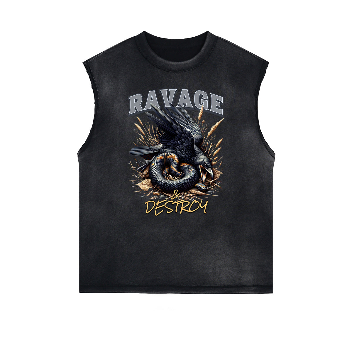 Gothic Style Graphic Muscle Tank
