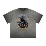 Thick Faded Gothic Style Graphic Tee