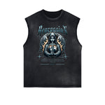 Gothic Style Graphic Muscle Tank