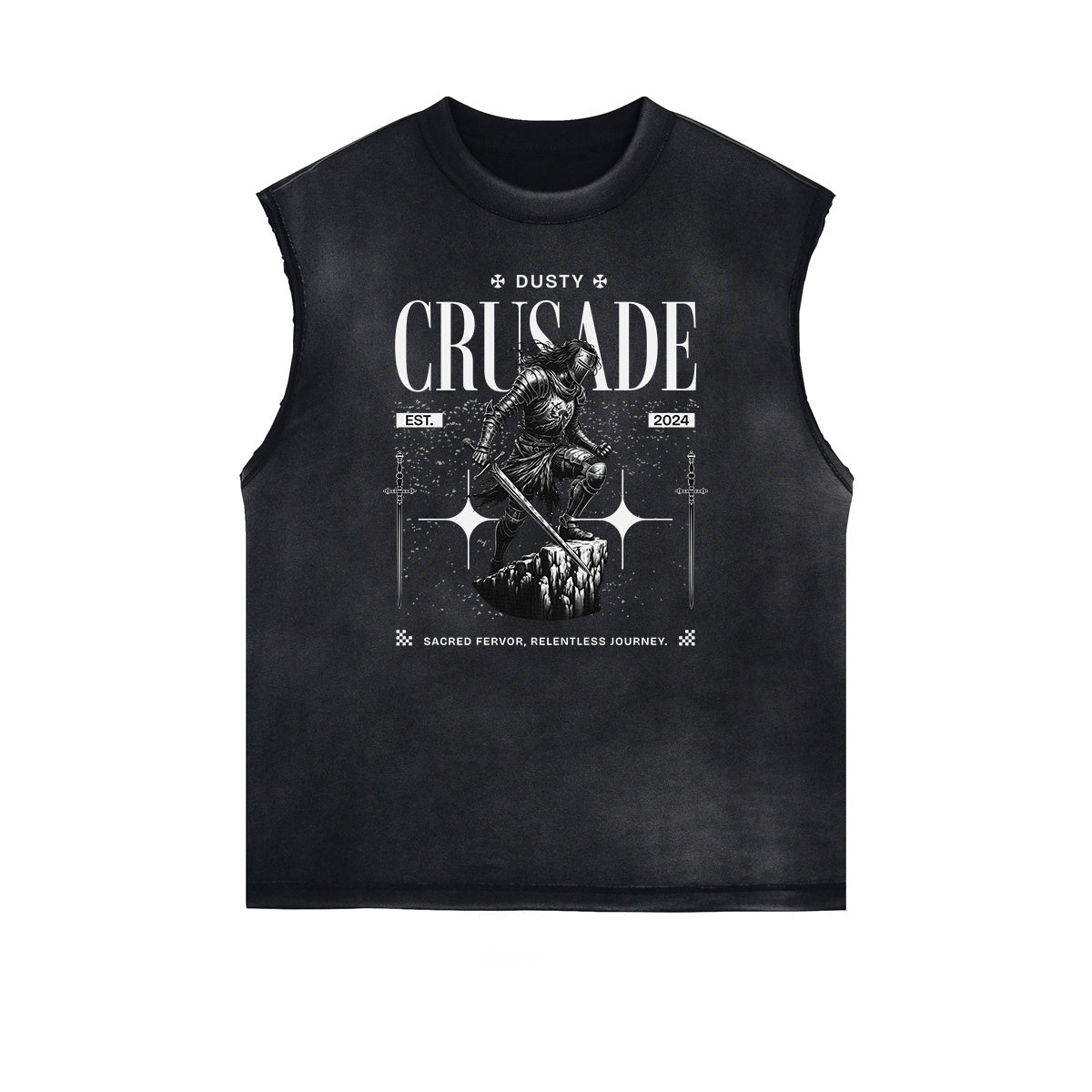 Frayed Edge Crusades Graphic Tank Top