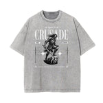Washed Crusades Graphic Cotton Tee