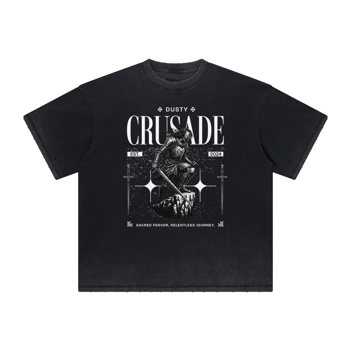Thick Faded Crusades Graphic T Shirt