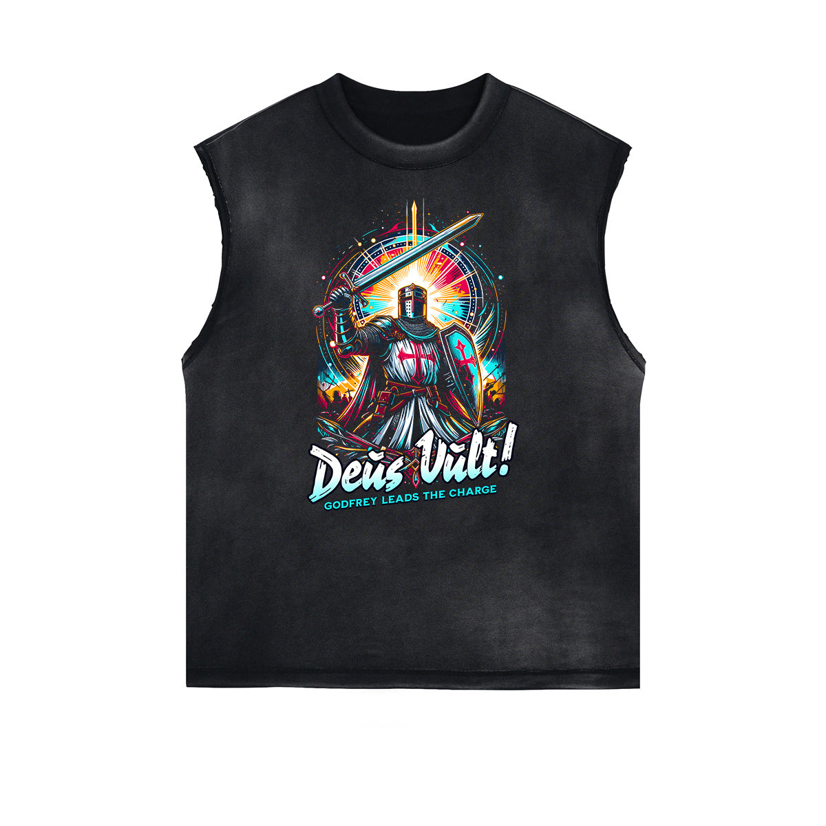 Frayed Edge Crusades Graphic Tank Top