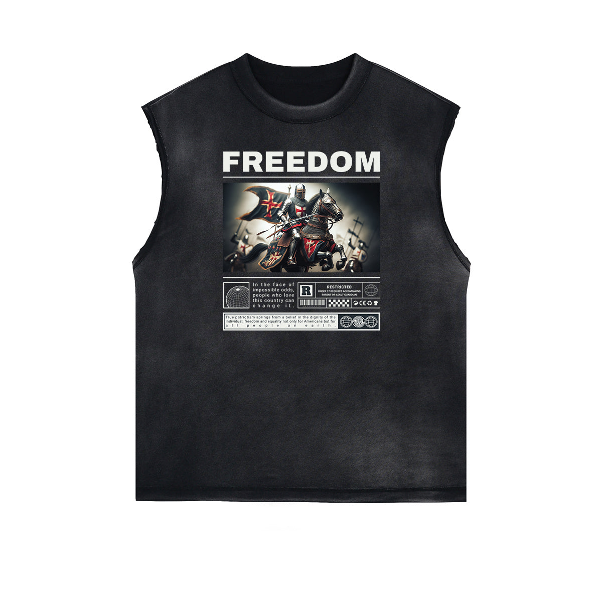 Frayed Edge Crusades Graphic Tank Top