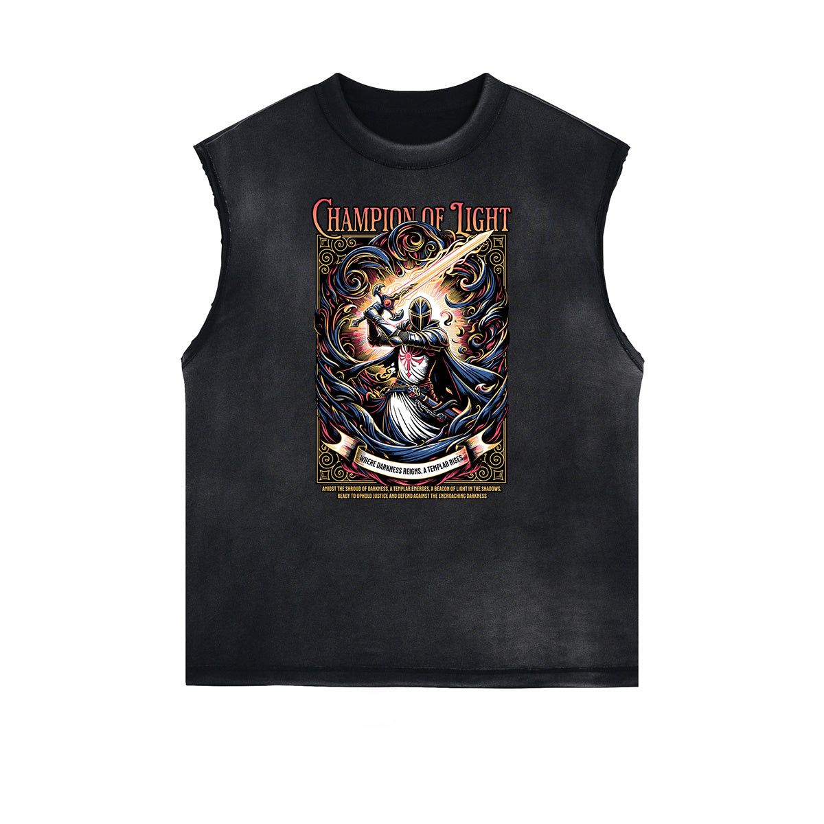 Frayed Edge Crusades Graphic Tank Top