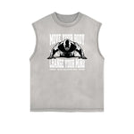 Frayed Edge Fitness Graphic Tank