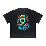 Thick Faded Graffiti Style Graphic Tee