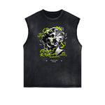 Frayed Edge Graffiti Style Graphic Tank