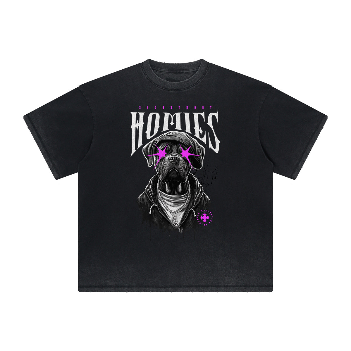 Thick Faded Graffiti Style Graphic Tee