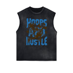 Frayed Edge Graffiti Style Graphic Tank