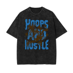 Washed Graffiti Style Graphic Cotton Tee