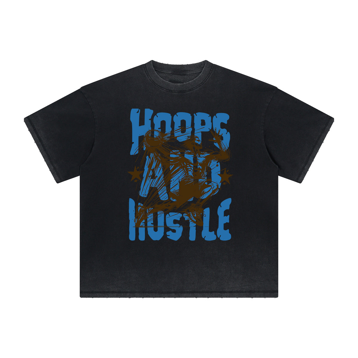 Thick Faded Graffiti Style Graphic Tee